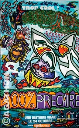 100 % précaire, peinture, 2008, Agathon