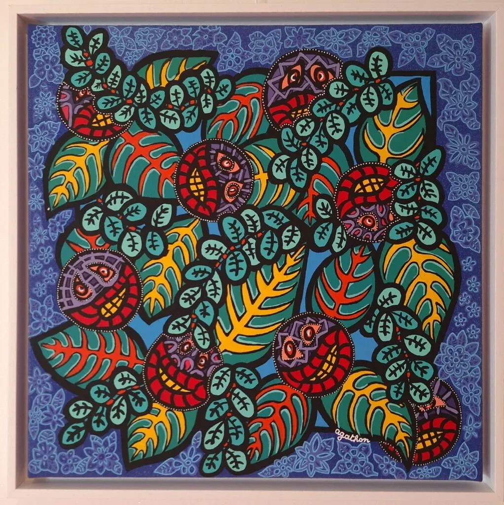 Baboules Jungle, peinture, 2024, Agathon