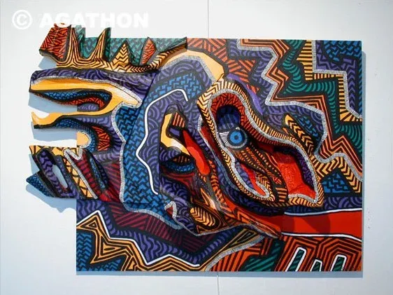Continuité peut-être 1, peinture, 2001, Agathon
