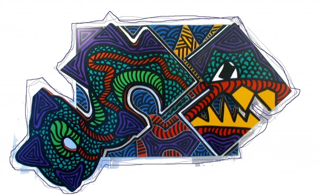 Dragon, peinture, 2005, Agathon