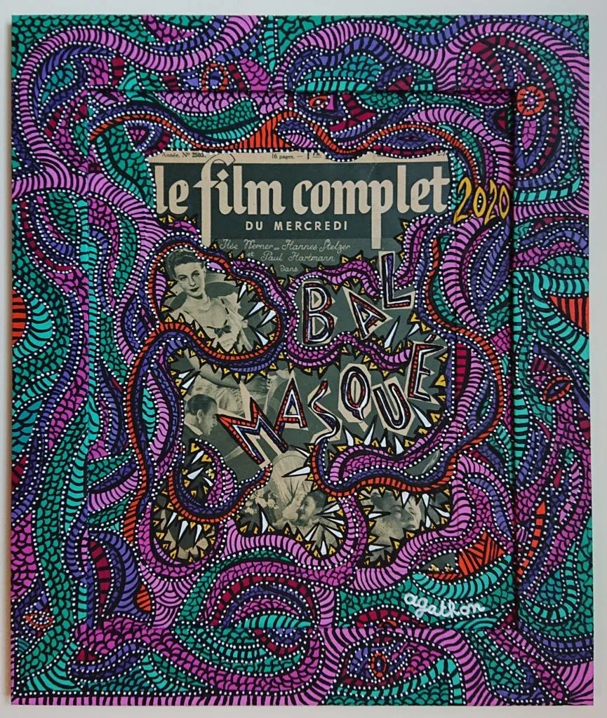 Le film complet — Bal masqué, peinture, 2020, Agathon