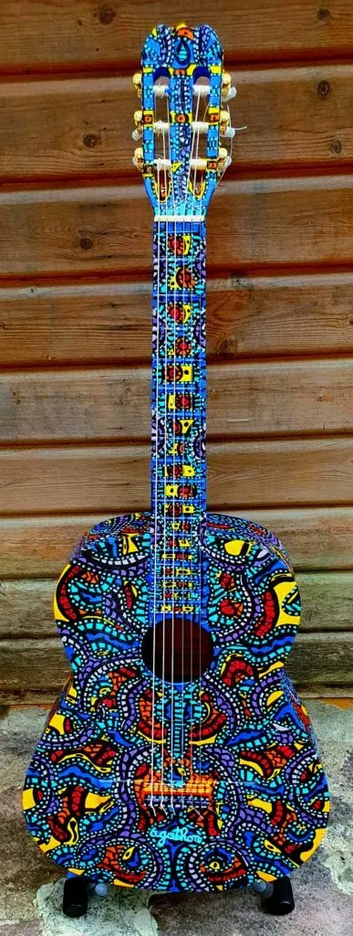 La Guitar'Agathon, peinture, 2022, Agathon