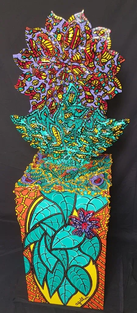 La grosse fleur, sculpture, 2021, Agathon