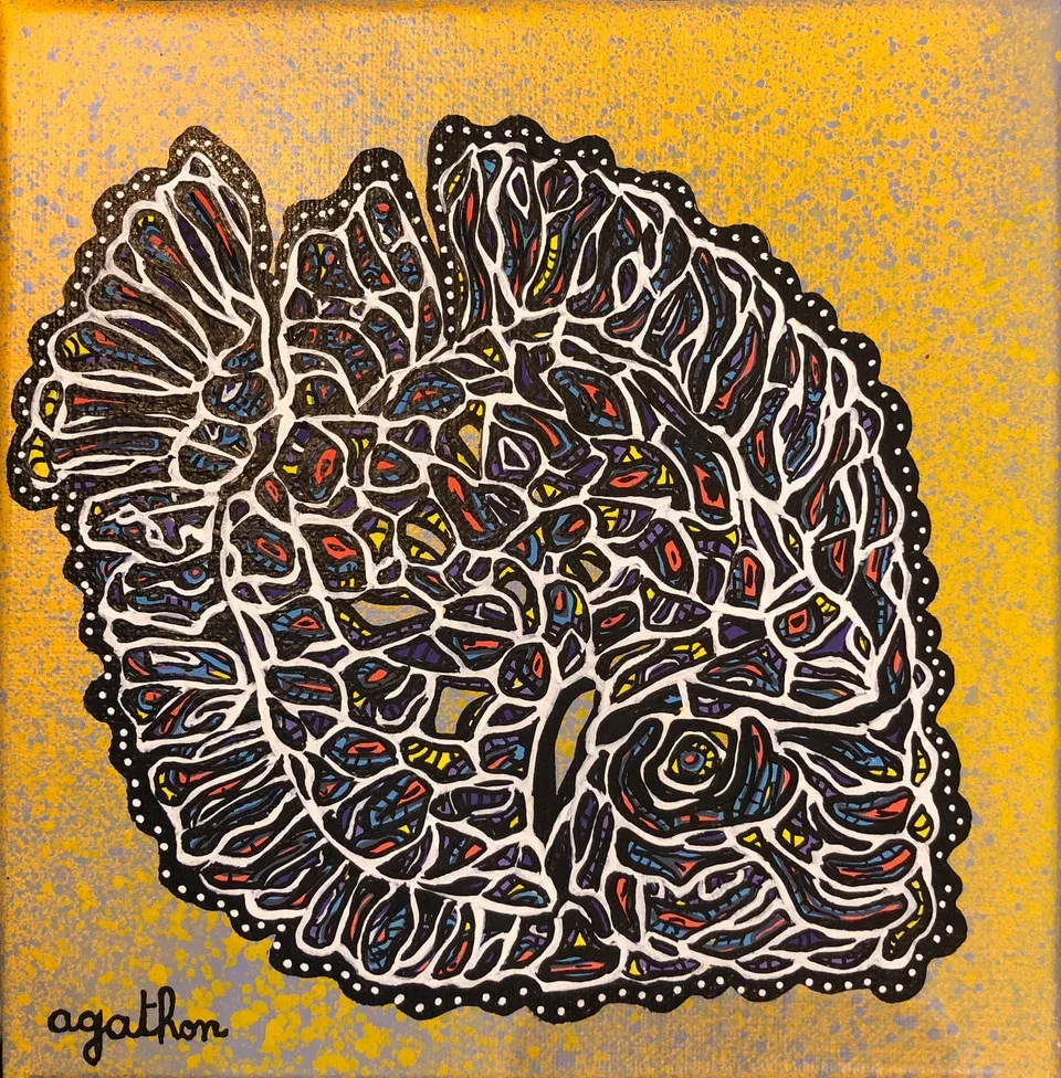 Le Poïsson, peinture, 2022, Agathon