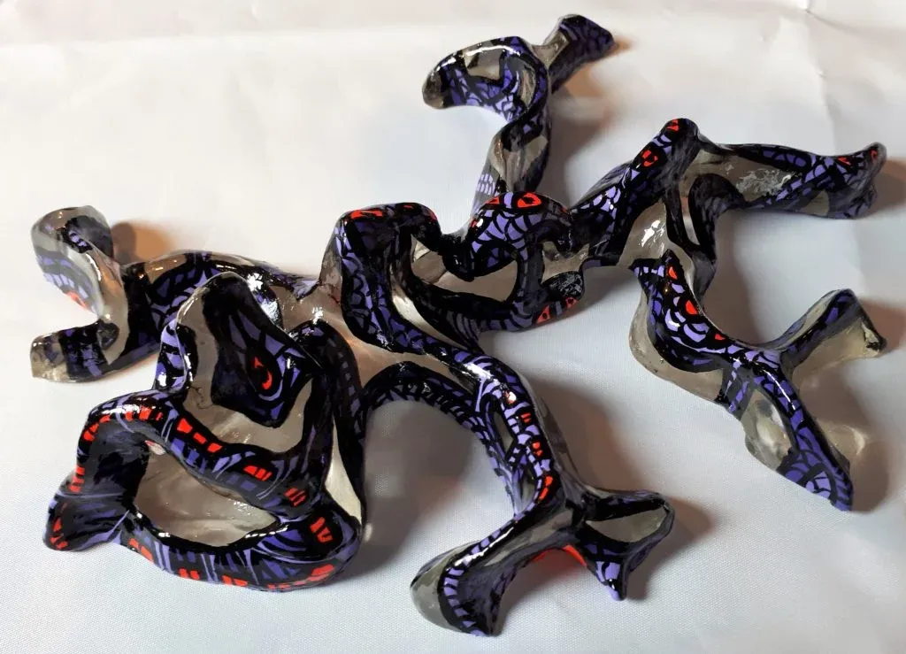 Pitilezard transparent, sculpture, 2018, Agathon