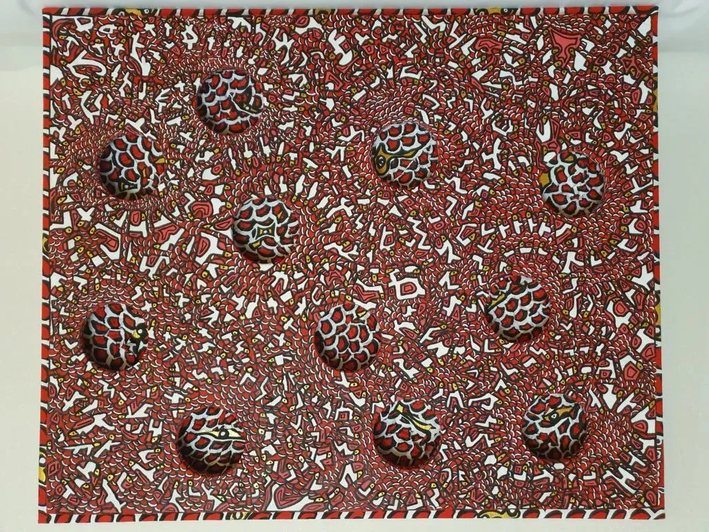 Le Tableau Rouge, peinture, 2019, Agathon