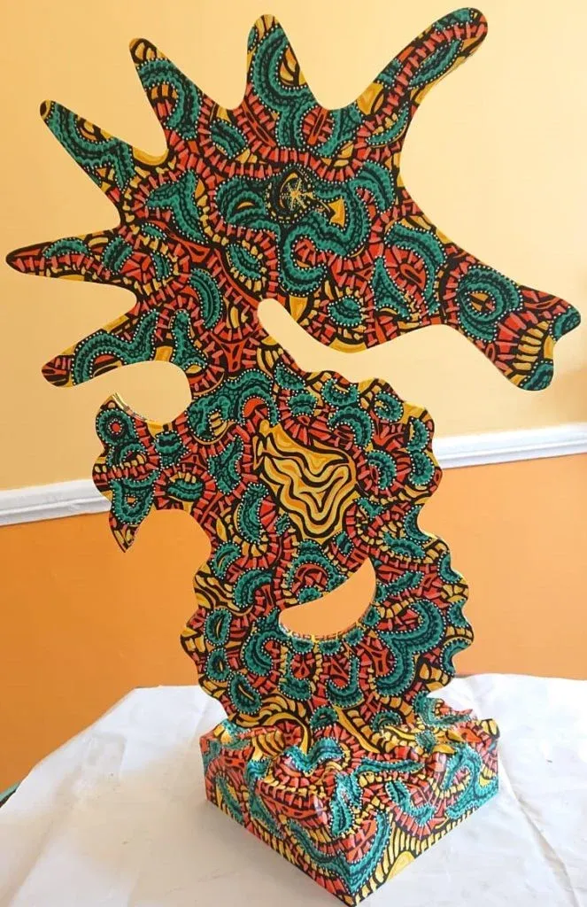 Totem Hippocampe 2, sculpture, 2020, Agathon